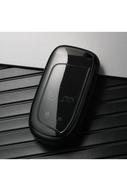 Transparent Black TPU Car Key Cover Case Fob for Jeep Renegade Compass Grand Cherokee for Chrysler 3