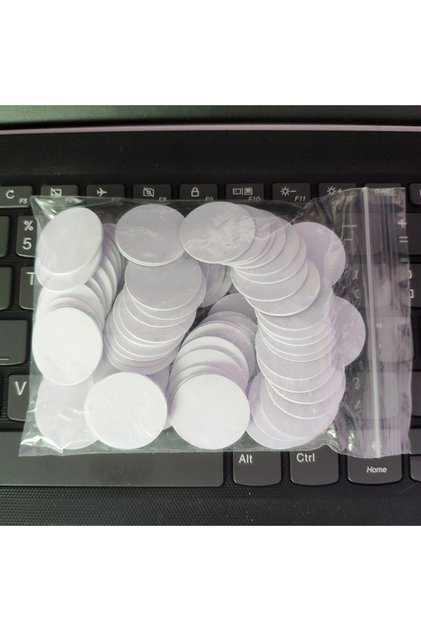 SKY BLUE 10pcs UID Coin RFID Card Tag Keyfob Rewrite UID Writable Block 0 ISO14443A Used to Copy 1k