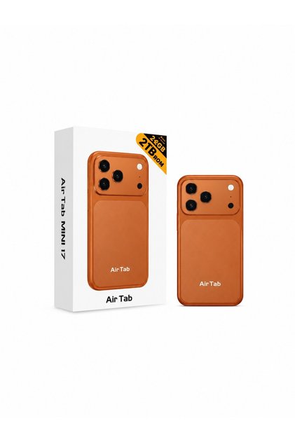AIR TAB Mini 17 5G Smartphone 24GB RAM + 2TB ROM, 4.0 Inch HD+ Display, 5000mAh Battery, 30MP Rear Camera, 13MP Front Camera, Dual SIM Android Mobile Phone - Orange