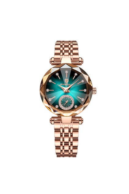 Rose Gold Blue S POEDAGAR Elegant Luxury Women's Quartz Watches Waterproof Stainless Steel Watch for