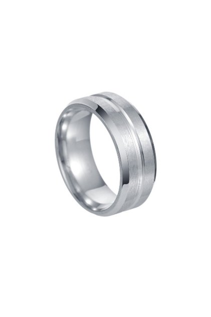 11 B 8mm Stainless Steel Men Rings Wholesale Black Groove Matte Wedding Engagement Party Gift Annive