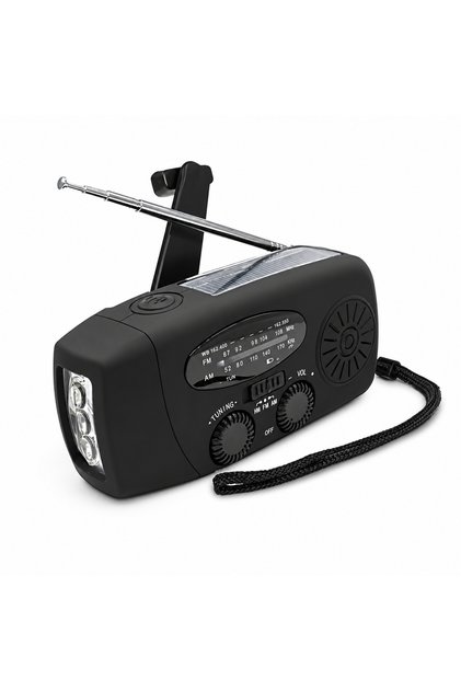 a Multifunctional Solar Hand Crank Radio FM AM WB NOAA Weather Radio 2000mAh USB Charging Emergency