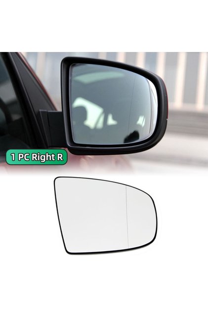مرآة الرؤية الخلفية اليمنى 1 قطعة زجاج مرآة جانبية مُدفأ + تعديل لسيارة BMW X5 E70 2007-2013 X6 E71 E72