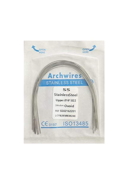 16x22 Upper 10pcs/pack Dental Orthodontic Stainless Steel Round/Rectangular Wire Ovoid Form Dentist