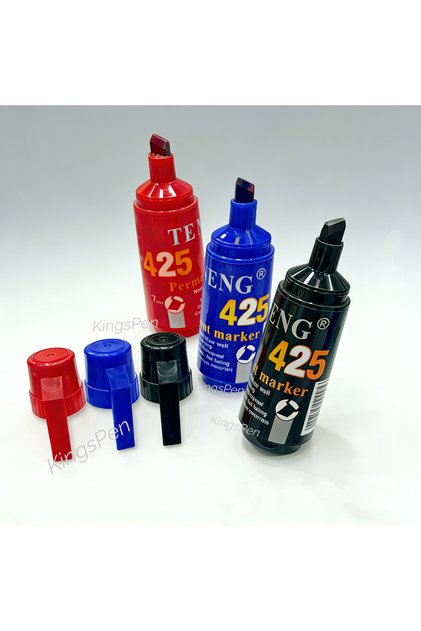 3pcs 3/6pcs Chisel Tip Waterproof Ink Permanent Markers,Vibrant & Fade-Resistant Colors,Works on Mos