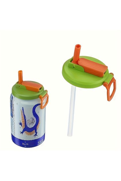 Orange Green Reusable Soft Drink Can Lid. Soda Drink Can Lid Can Be Used for Beverages, Juices, and