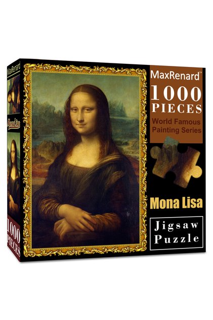 Mona Lisa MaxRenard Jigsaw Puzzle 1000 Pieces for Adult Mona Lisa Famous Painting Toy Environmentall
