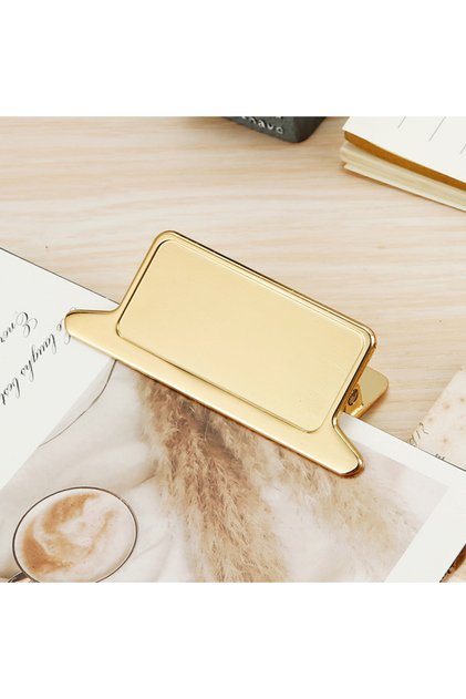 Golden 1PCS Retro Metal Binder Clips Foldback Notes Letter File Paper Clip Binding Securing Clips Of