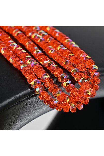 185-75pcs 75Pcs 5*8mm Flat Round Austria Crystal Wheel Bead Rondelle Faceted Tyre Loose Spacer Glass