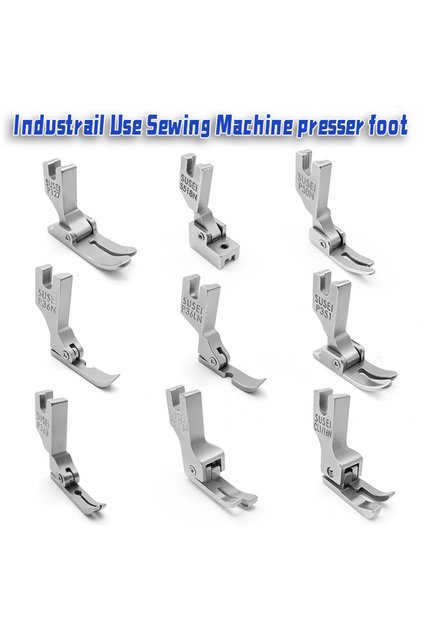 9pcs Industrial Computer Flat Sewing Machine Common Presser Foot 9-Piece Set Flat Foot/Side Foot/Hig