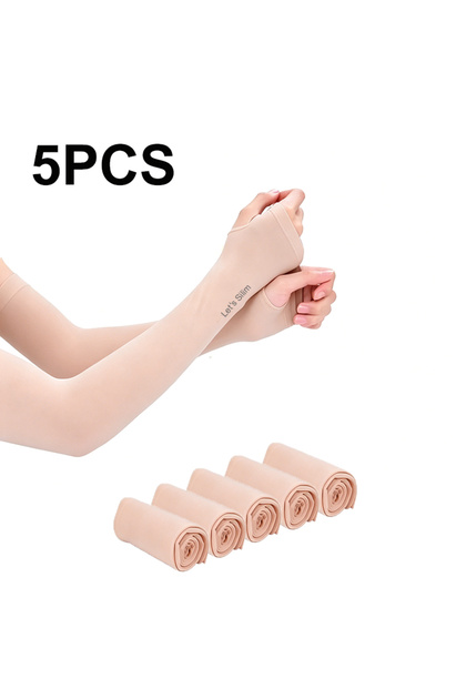 Skin 5pcs 3/5PCS Arm Sleeves for Sun Protection Men's and Women's Elbow Sleeves for Outdoor Sports U