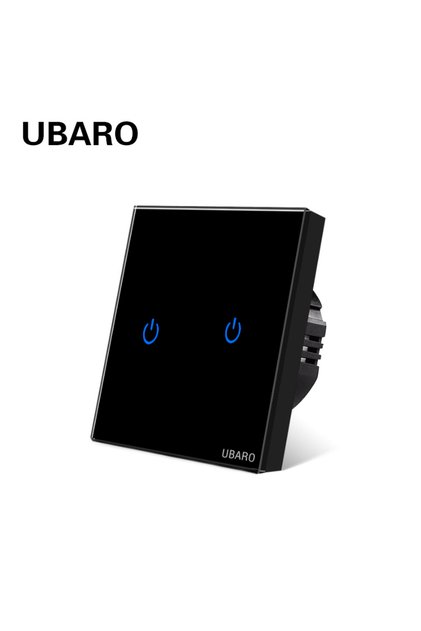 LG-BB2X UBARO Eu Wall Touch Switch Luxury Glass Panel Led Indicator Power Light Sensor Button Live W
