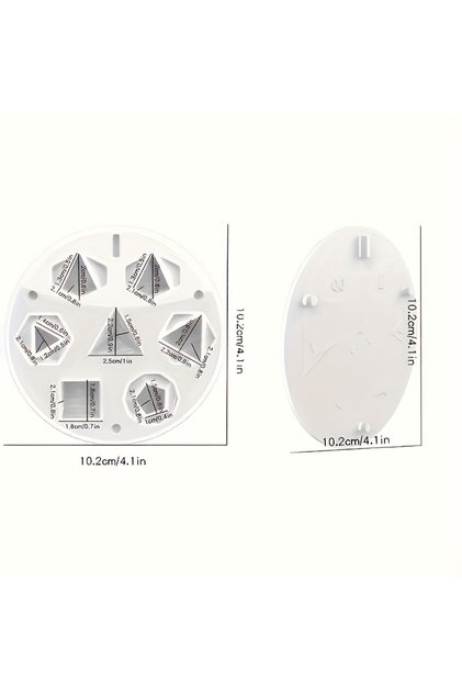 1PCS molds 1 set of 7-shaped dice moulds Seamless 3D octahedron silicone moulds Suitable for resin a