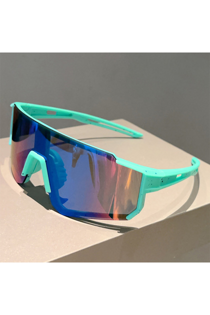 g-green coating KAMMPT Oversized Goggle Men Fashion Mirror Sports Protective Sunglasses Women New Tr