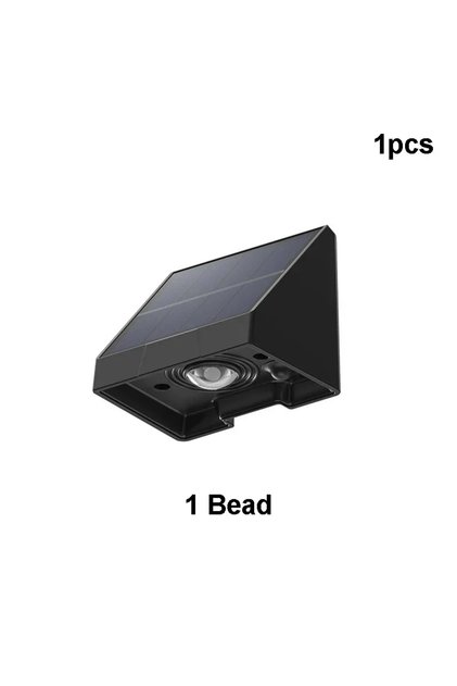 1 bead Solar Wall Lights 1/2/3 LED Lenses Fence Lights Solar Powered Waterproof Exterior House Numbe