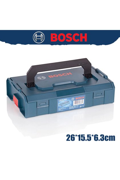 1600A007SF BOSCH 1600A007SF L-Boxx Mini ToolBox Durable Shock Proof Parts Screw Bits Accessories Sto