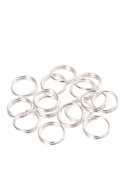 10mm 200pcs 6/8/10mm Open Jump Split Rings Double Loops Circle Keychain Ring Holder Connectors for K