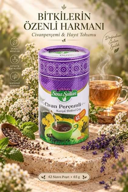 Civan Perçemli Karışık Bitki Çayı 42'li Süzen Poşet 65 g – Civan Perçemi İçeren Bitkisel Çay