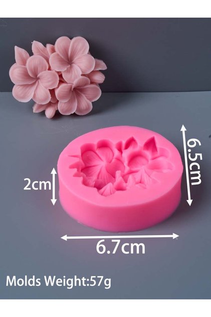 02 3D Gardenia Plumeria Flower Silicone Candle Mold DIY Handmade Soap Gypsum Resin Molds Chocolate C