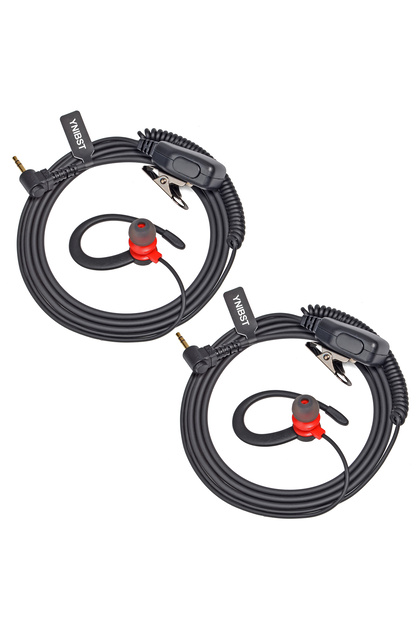 Red01-TK 2Pcs 2.5mm Earpiece,Talkabout 1pin Headset with Mic Ptt Compatible with Motorola TLKR-T60 T