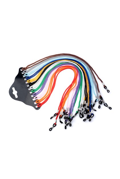Multi 12pcs 12pcs/Lot Multicolor Black Nylon Glasses String Cord Holder Sunglasses for Eyeglasses La