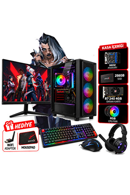 Genel Markalar Zenix Starter i5-3470 8GB Ram 240GB SSD 1 TB HDD