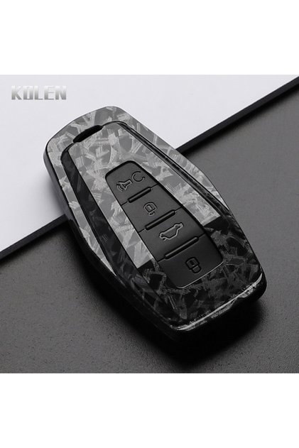 F-Carbon ABS Carbon Fiber Style Car Key Case Cover For Geely Coolray Atlas Boyue NL3 Emgrand X6 X7 E