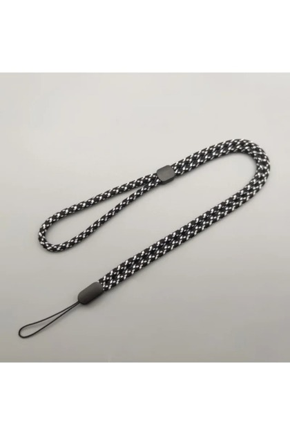 White Cute Phone Lanyard Adjustable Diameter Outdoor Universal Case Crossbody Shoulder Card Neck Cor