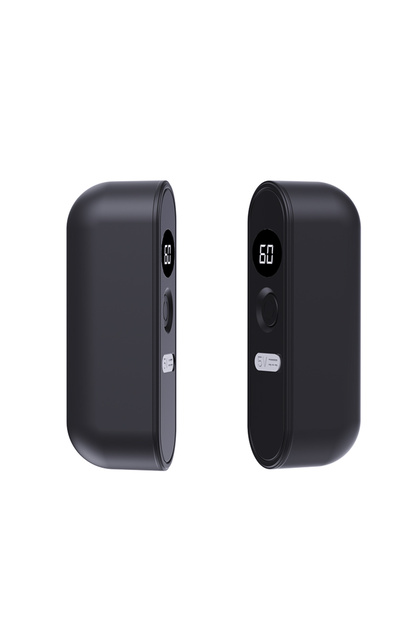 black Split type magnetic suction hand warmer liquid display temperature independent heating combine