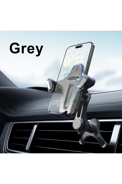 GRAY Car Vent Phone Mount, [Never Blocking Vent, Enjoy The Comfort of The A/C] Hands-Free Universal