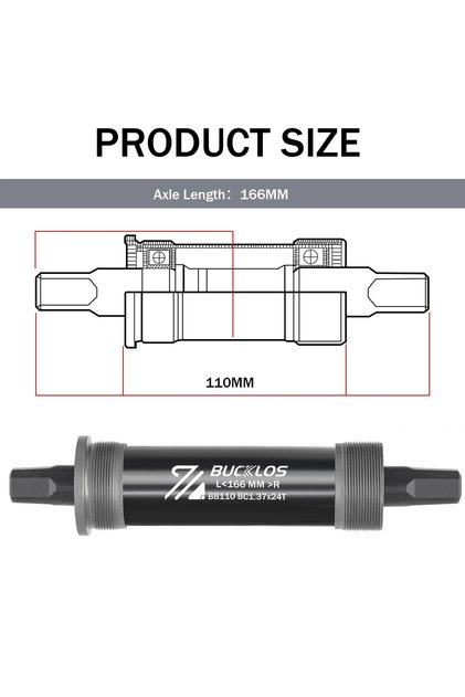 110x166mm Bicycle Bottom Bracket Road Mountain Bike Square Crank BB BB68 BB80 BB90 B