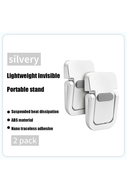 01 Silver Mini Portable Legs Laptop Stand Holder For Macbook Dell ASUS HP Toshiba Not...