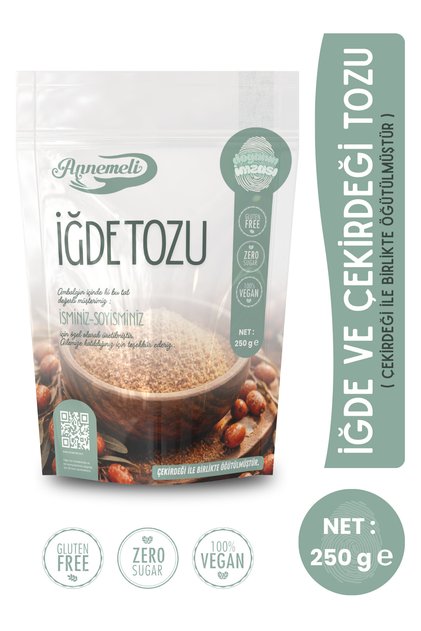 250 gr Iğde Ve Çekirdeği Tozu ( Iğde Unu) % 100 Doğal Günlük Taze Öğütülür