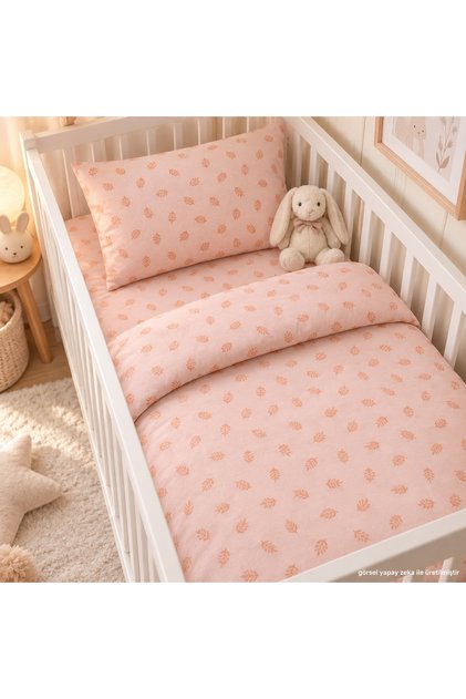 High Quality, 100% Cotton Piece Set for Girls-Boys-Baby-Child Duvet Cover Set 100X150Cm / Pink Coral