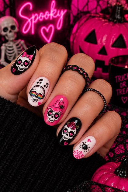 Halloween Cadılar Bayramı Tırnak Sticker Nail Art Süsü