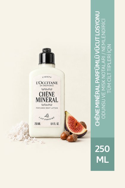 Chêne Minéral Perfumed Moisturizing Body Lotion, Woody and Musk Notes, 250 ml