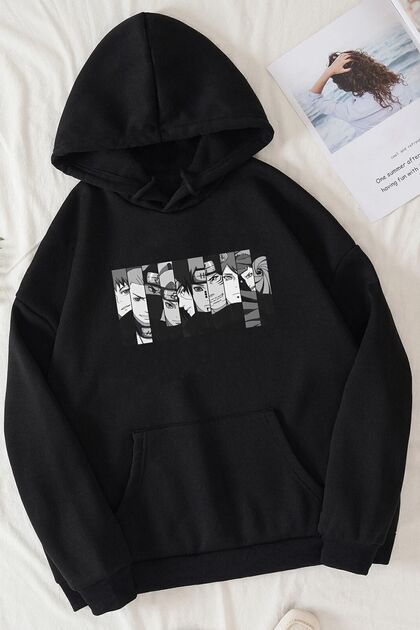Hanorac unisex cu imprimeu Naruto