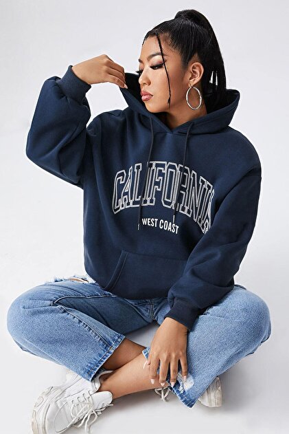 California Printed Oversize Sweatshirt