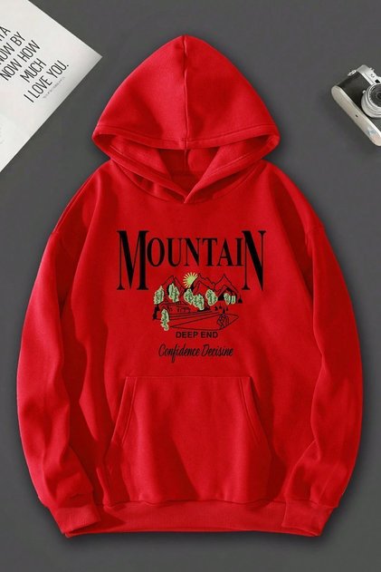 Unisex Montain Printed Sweatshirt