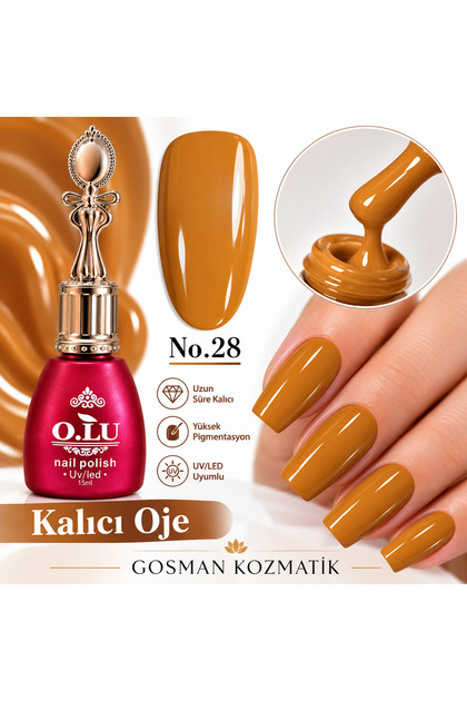 Kalıcı Oje 15ml - Pas Kiremit - UV/LED Jel Tırnak Cilası