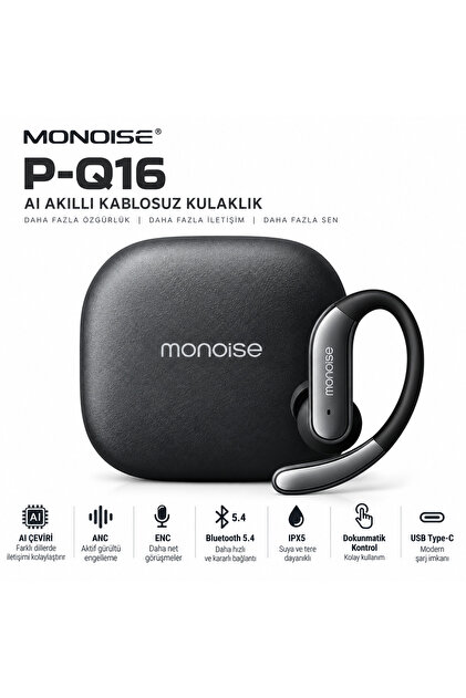 P-Q16 AI Çeviri OWS ANC Bluetooth 5.4 Kablosuz Spor Kulaklık ENC IPX5