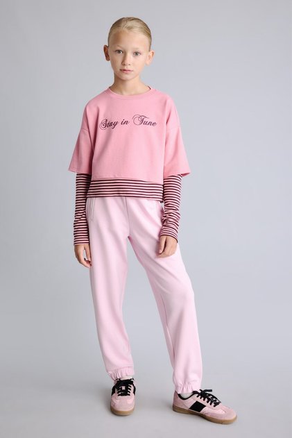 Beli Bağcıklı Cepli Jogger Fit Modal Eşofman Altı Kız Çocuk I1637A826AU