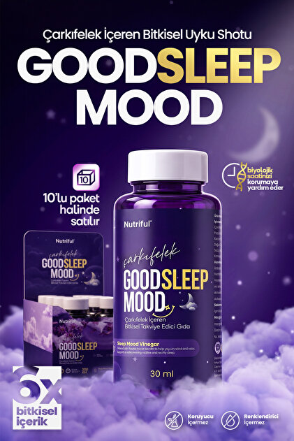 Çarkıfelek ve Karadut Özü İçeren Good Sleep Mood Shot 10x30ml