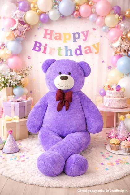 200 cm Giant Teddy Bear with Bow Tie – Big Plush Teddy Bear for Hugging