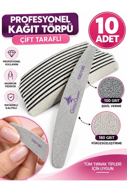 10 Adet Profesyonel Kağıt Törpü, Çift Taraflı