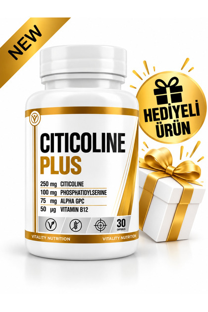 CITICOLINE PLUS ( Sitikolin plus + Alfa GPC + Fosfotidilserin ) 30 Kapsül
