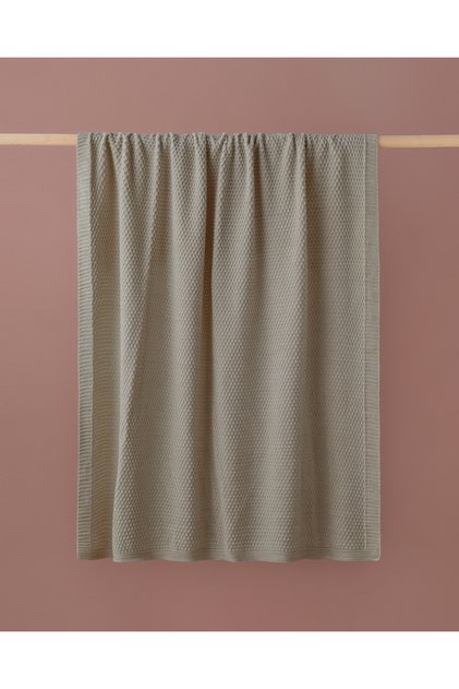 Simple White Koltuk Şalı 130x170 cm Vizon