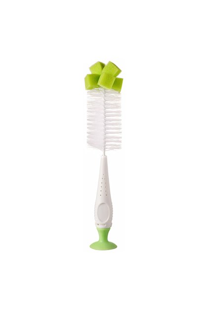 Green SAIDAH Simple Nylon Sponge Suction Feeding Bottle Nipple Pacifier Brush Set Water Sippy Vacuum