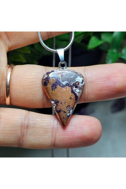 Raw Copper Natural Ore Necklace - 2 - Stainless Steel Chain - (Only Hand Made)