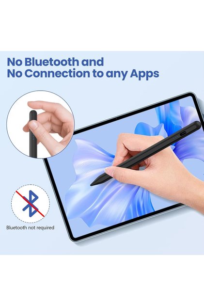 Black Universal Stylus Pen for iPad iPhone Android Tablets, Touch Screen Pen Compatible with Pencil, Windows, and Mobile Phones